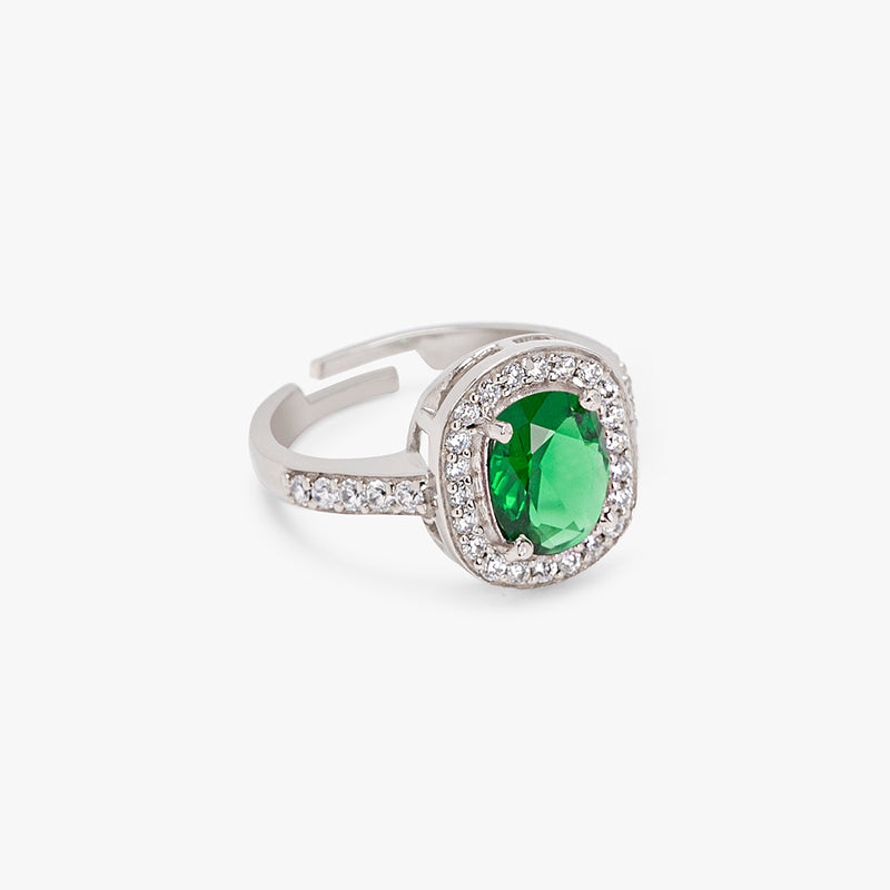 Buy Silver Emerald Ring Natural Emerald Men Ring 5 Stone Emerald Ring 925  Sterling Silver Emerald Band Natural Emerald Ring May Birthstone Ring Online  in India … | Silver emerald ring, Natural